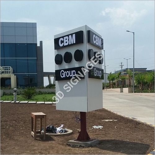 Outdoor Totem Pole Sign Board Application: Promotion