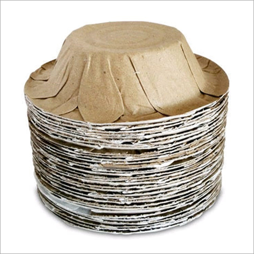 Disposable Paper Dona - Kraft Paper, Customized Size, Silver & Brown, Laminated Plastic Coating | Online Payment Accepted