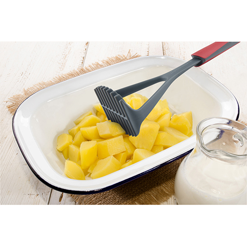 Imporio Nylon Potato Masher - 31x9.5x7 cm | Versatile Kitchen Tool for Pureeing Baby Food, Crushing Soft Vegetables, and Easy Cleaning