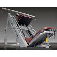 Hack Squat Machine - Stainless Steel, 220kg Weight Capacity | Commercial Grade, Durable Brown Seating