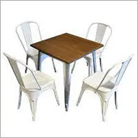 Modern Metal Table & Chair