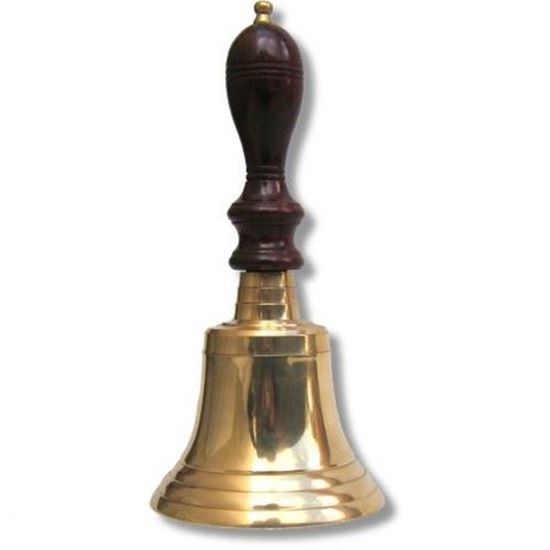 Brass Bell Wooden Handle