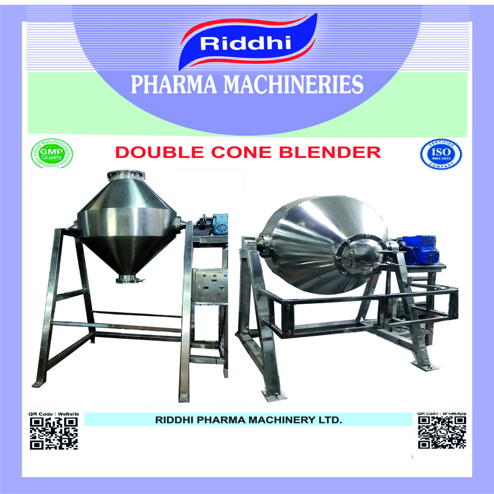 Double Cone Blender - Capacity: 5 Litres To 5000 Litres Kg/Hr