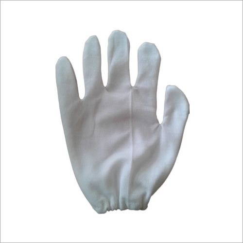 White Hosiery Hand Gloves