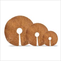 Light Brown Round Coir Mulch Mat