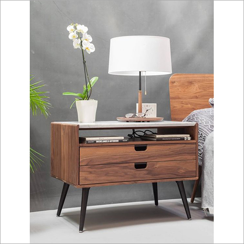 As Displayed In The Picture 2 Drawers Scarlet Nightstand