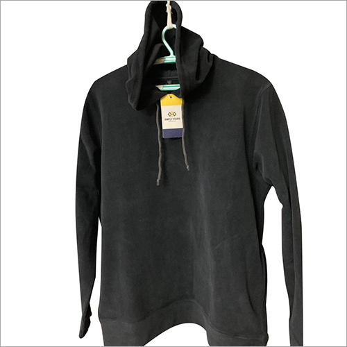 Black Mens Plain Hoodies