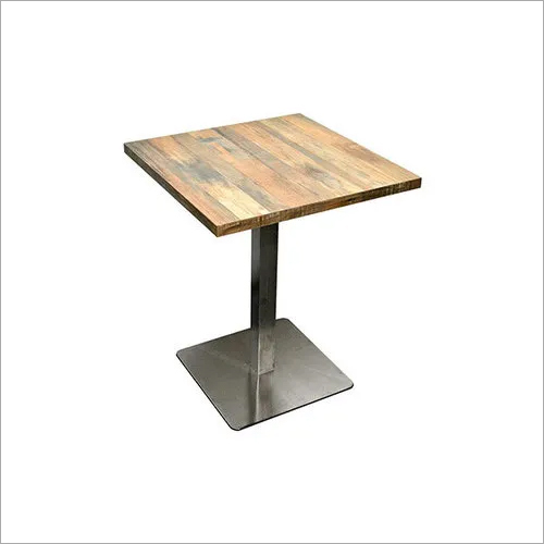 Modern Iron Base 04 Seater Dining Table No Assembly Required at Best