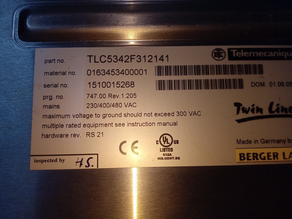 BERGER LAHR DC DRIVE TLC5342F312141