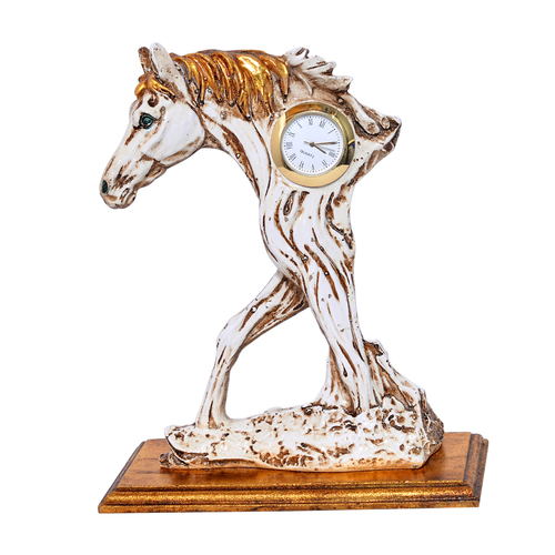 Home Decorative Resin Half Horse Watch Size: 16X8X20 Cm
