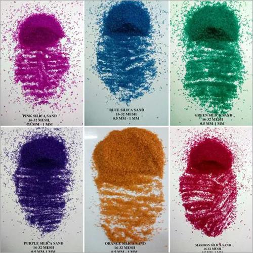 Bulk Stockist Color Coated Silica Sand Price in India
