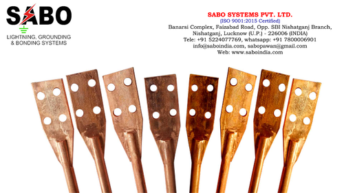 Copper Bonded Earth Rod with Welded Clamp
