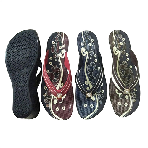 Ladies Colored Strap PU Slipper - PU Material, Size 5-8, Multicolored | Perfect for Rainy, Spring, Summer, and Winter Seasons