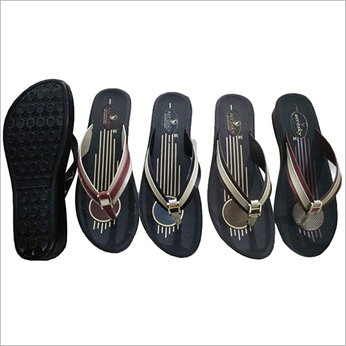 Ladies Polyurethane Slipper - Size 5 to 8, Multicolored Design, Versatile for Rainy, Spring, Summer, and Winter