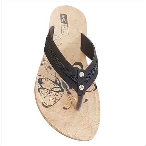 Available In Multicolored Ladies Floral Print Pu Slipper