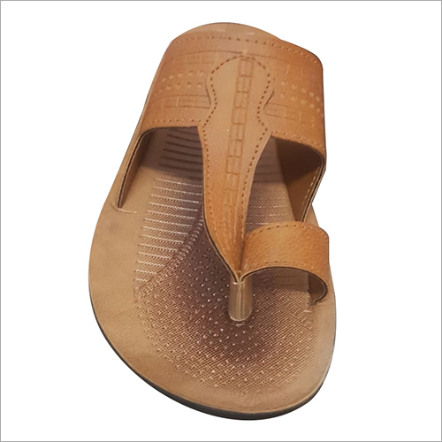 Mens Designer PU Slipper - PU Material, Sizes 6 to 10, Brown Color | Ideal for Rainy, Spring, Summer, and Winter Seasons