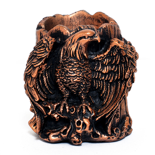 Home Decoration Handmade Eagle Design Resin Pen Stand