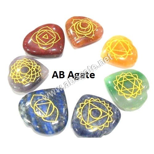 seven chakra heart stone seven chakra heart stone
