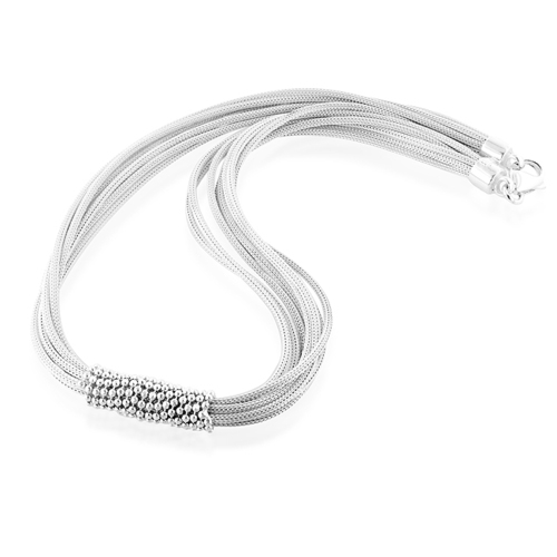 Sterling Silver Necklace Weight: 45.44 Grams (G)