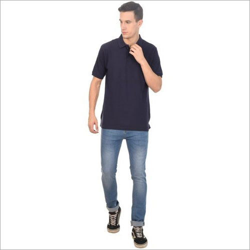 Mens Navy Blue T-Shirt