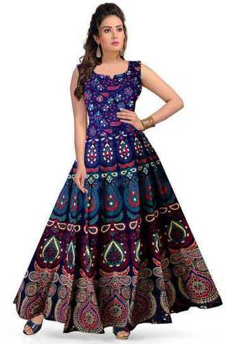 Silk Jaipuri Maxi Dress