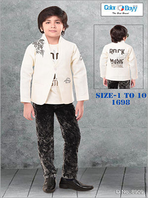 Baby Boy Party Wear Set - Grey - 6-12 Months - Clothonics