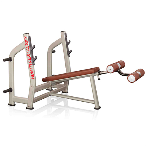 Decline Bench - Sturdy Commercial Grade with Brown Coated Surface | Ultimate Chest Development and Lower Pectorals Targeting