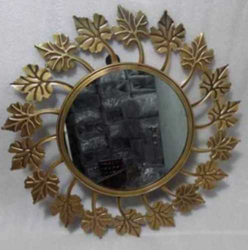 Blue With Goiden Or Orange With Golkden Wall Mirror