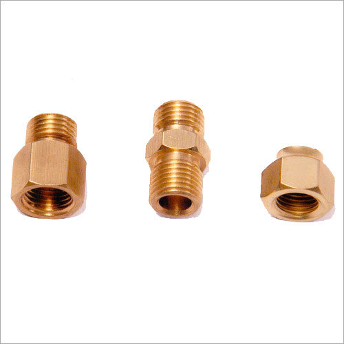 Brass Refrigeration Parts - Brass, Varying Dimensions, Polished Finish | Corrosion Resistant, Durable Fittings, Reliable NPT Seals, Precise Threads