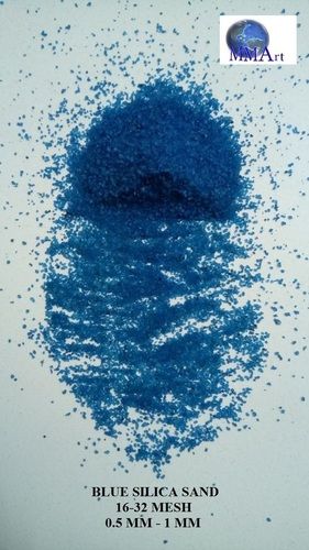 Royal Mica Blue Color coated Silica Sand Price per ton in India best used in construction chemical and paint industrial used