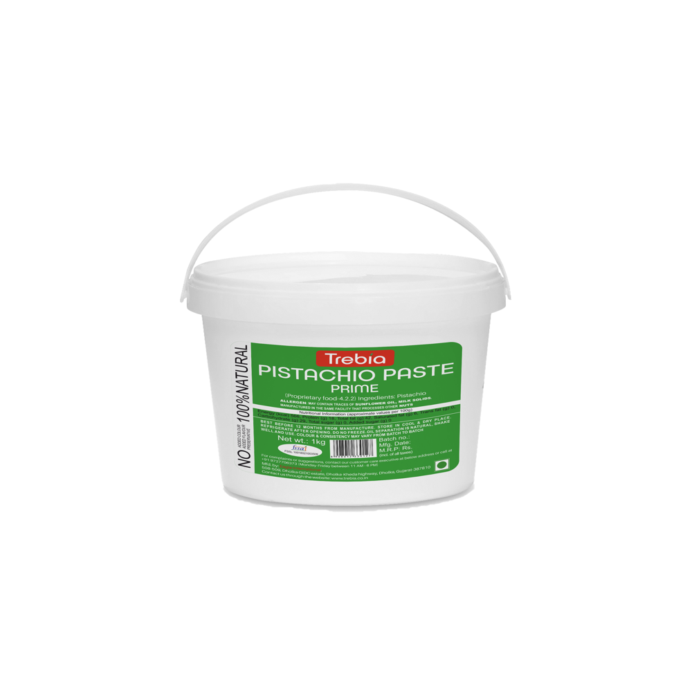 Trebia Pistachio Paste Prime 1kg / 100% Natural / 100% Roasted Pistachios - Additional Ingredient: None