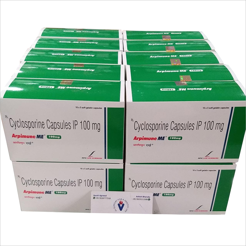 100 mg Cyclosporine Capsules IP
