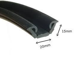 flocked rubber profile