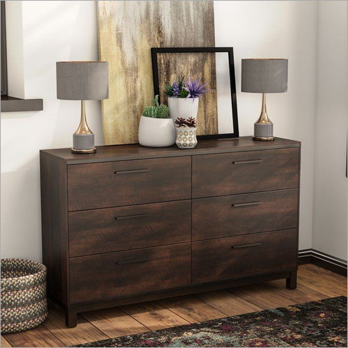 Brown Wooden Chest Drawer