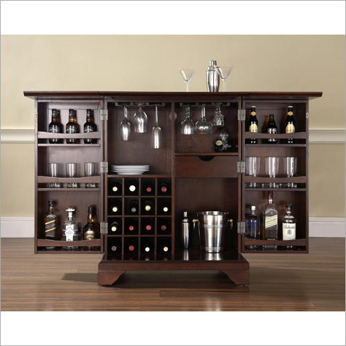 Brown Wooden Bar Table