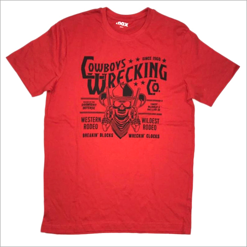 Mens Red T-Shirt Age Group: All