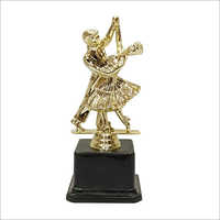 Dance Brass Trophy - Brass Material, Custom Weight, Polished Finish, Alluring Golden Color | Rugged Design, Ideal For Gifting And Display