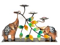 Home Decor Indian Handmade Elephant Design Tea Light Stand Holder