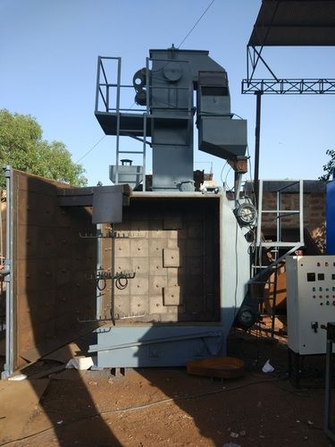 Semi Automatic Continues Hanger Type Shot Blasting Machine