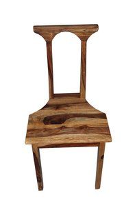 Arm Less Wooden Office Vintage Chair