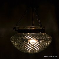 Lustrocut Designer Wall Glass Lantern - Color: Transparent