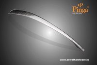 A/brass Glossy Glass Door Handle Brass Sonic