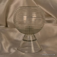 Modern Arts Glass Clear Antique Candle Holder