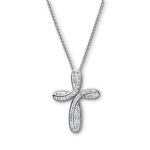 Pendants - Bronze 3.72 Grams | Ideal for Gifts Parties Features Clear Crystal Accent and Cross Design in a Stylish Finish