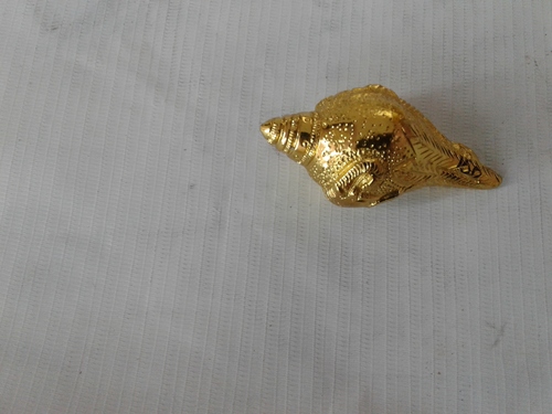 Light Weight Gold Plated Pooja Shankh