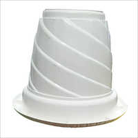 White Plastic Pot Hardness: Rigid