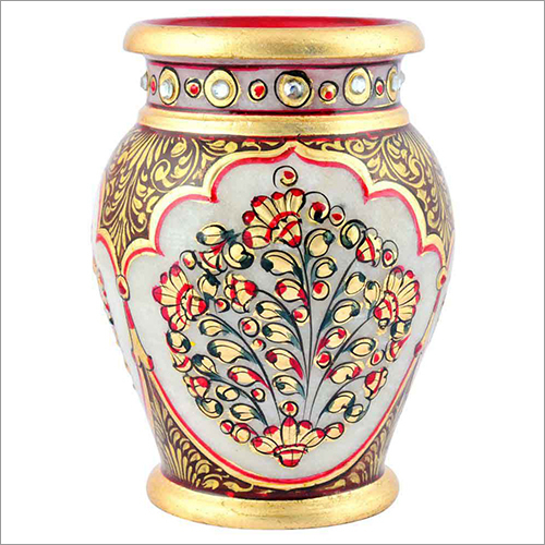 Available In All Colors Emboss Cultured Marble Handicraft Pot