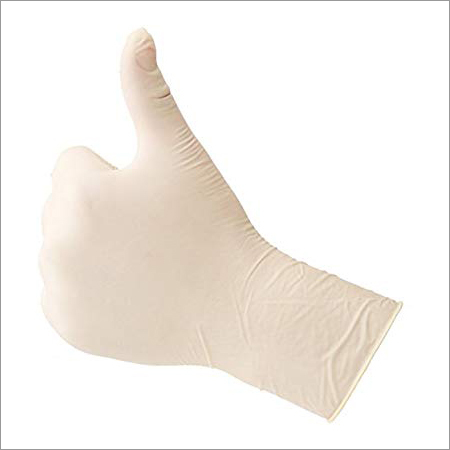White Disposable Surgical Glove