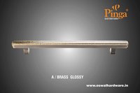 Glass Door Handle Brass Hammer