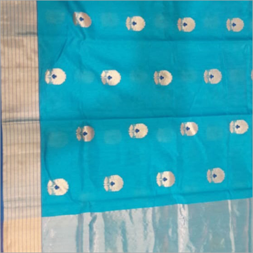 Sky Blue Ladies Traditional Saree